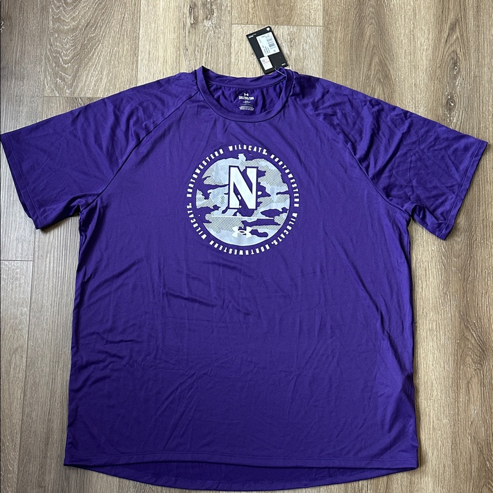Under Armour Northwestern University Purple Short Sleeve Tee